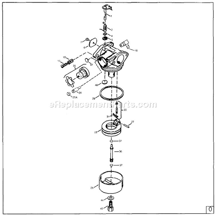 Page A Diagram and Parts List for 1051-1  Briggs and Stratton Pressure Washer